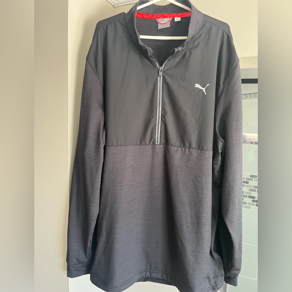 Puma Black Half-Zip Pullover